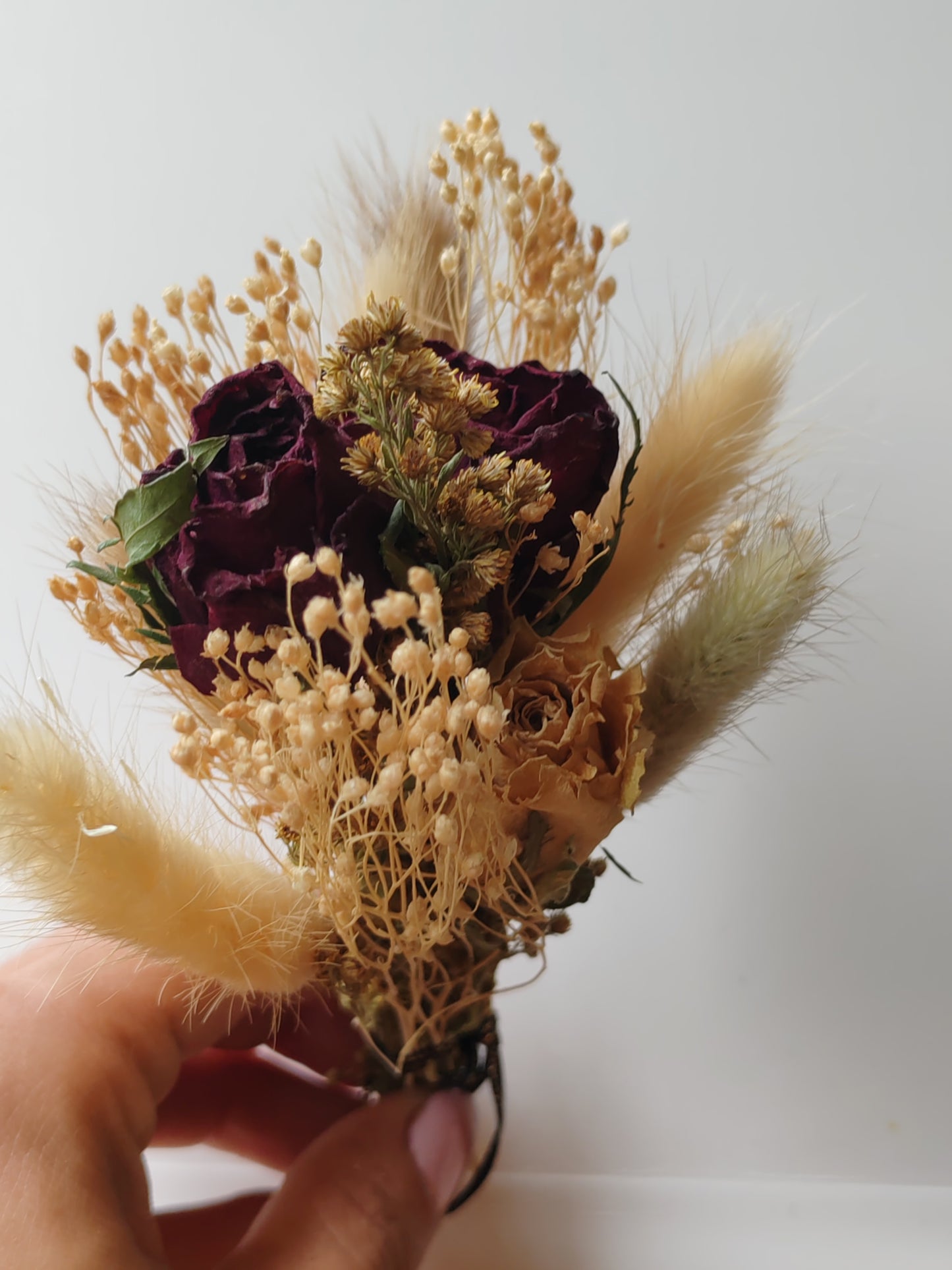 Mini Bouquets  - Fleurs séchées - Roses / Graminés