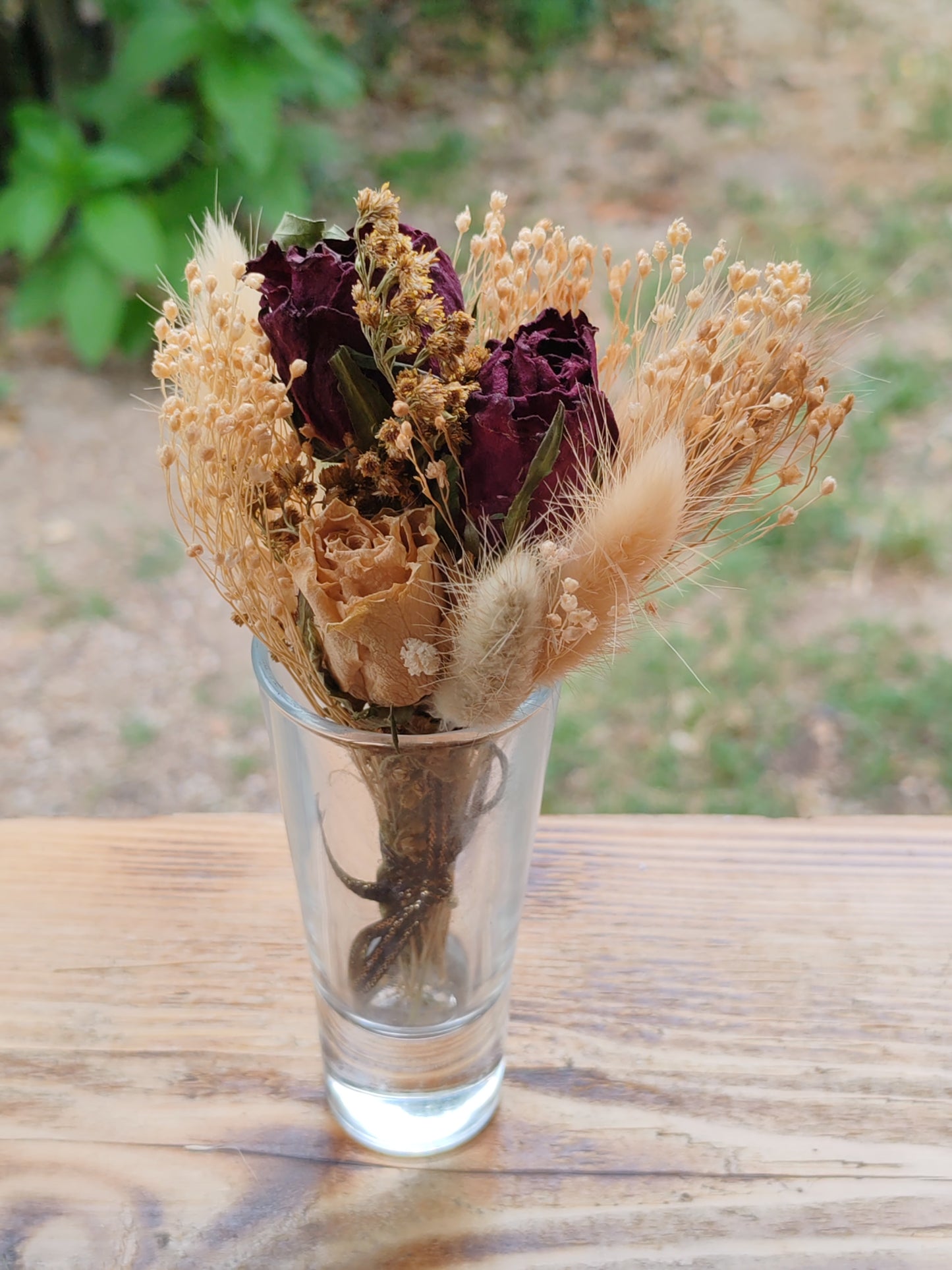 Mini Bouquets  - Fleurs séchées - Roses / Graminés